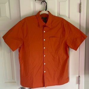 Banana Republic orange size Large button down
